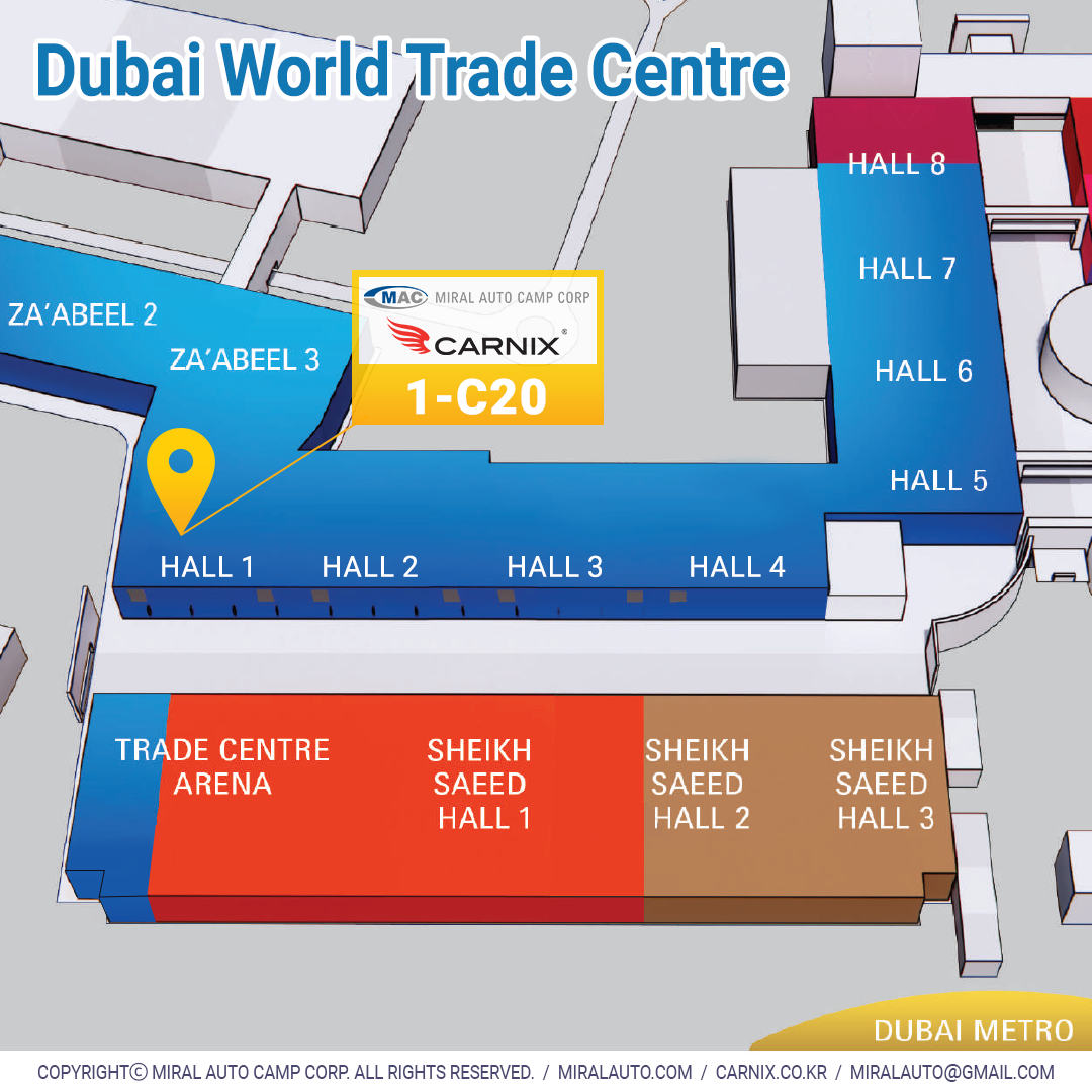 automechanika Dubai - Miral Auto Camp, CARNIX  - 1-C20