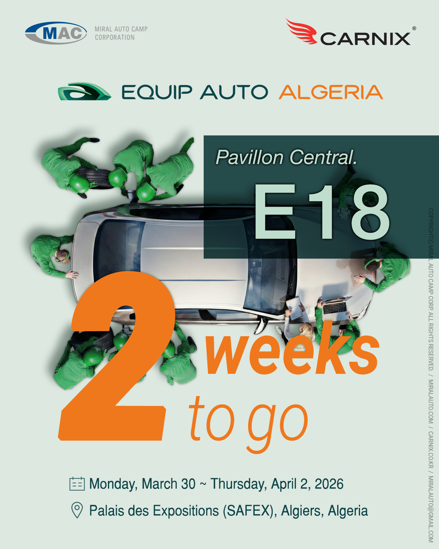 [INVITATION] Equip Auto Algeria 2026 from Miral Auto Camp - 2 weeks to go 🚙