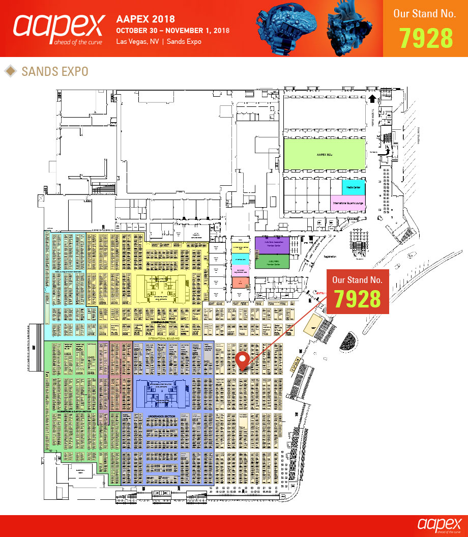 MIRAL AUTO CAMP CORP - AAPEX 2018 - Booth Map
